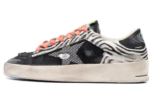 Golden Goose Stardan Skateboard Shoes Women's Low Top Black
