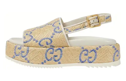 GUCCI One Strap Sandals Women's Beige