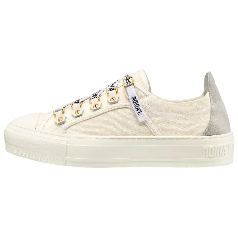 DIOR Walk'n'Dior Platform Shoes Low top Stylish Skateboarding Shoes Women's White