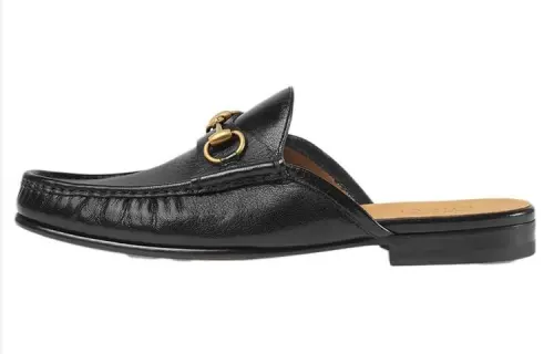 GUCCI Horsebit Leather Slipper