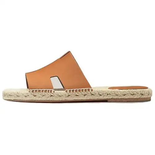 HERMES Slide Slippers Men's Brown