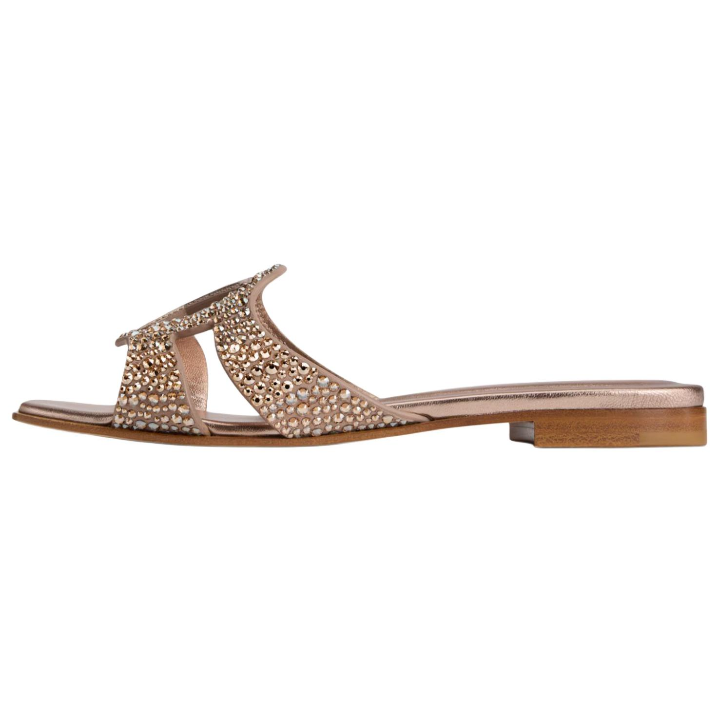 LOUIS VUITTON Isola Slide Slippers Women's Gold