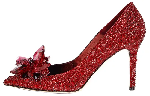 Jimmy Choo Alia Slim Heel High Heels 8.5cm Women's Red