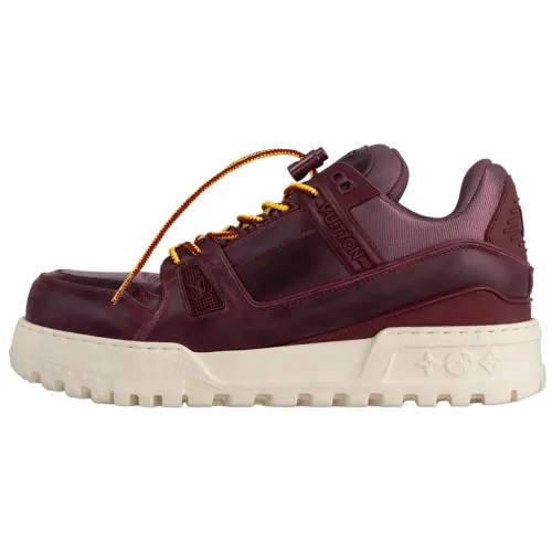 LOUIS VUITTON Trainer Maxi Low top Casual Shoes Men's Red