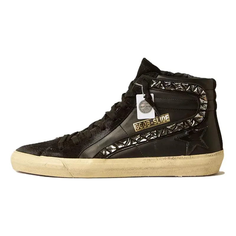 Golden Goose Swarovski X Golden Goose Women's Slide Sneaker 'Black Flash'