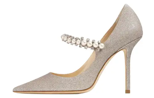 Jimmy Choo Baily 100mm Pearl-embellished Pumps