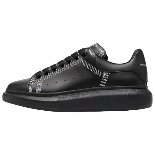 Alexander McQueen Oversized Sneaker 'Embroidered Black Silver'