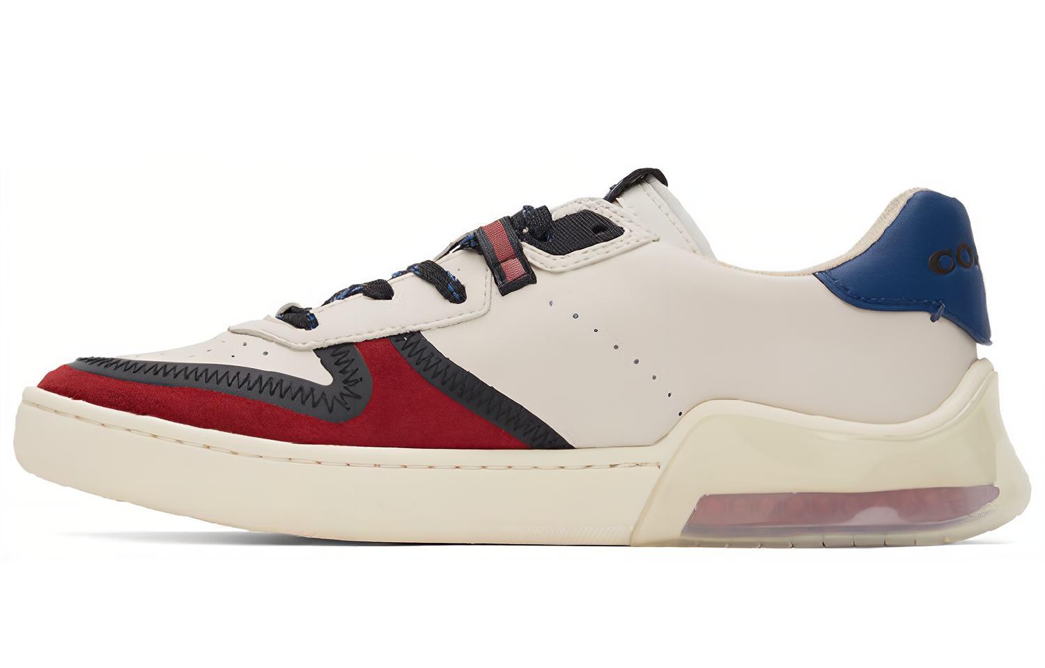 COACH CitySole Court Casual Low top Stylish Skateboarding Shoes Men's Red Blue