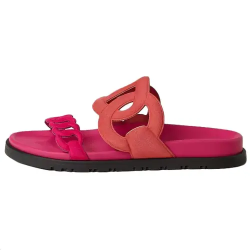 HERMES Extra Slide Slippers 1.2cm Women's Red