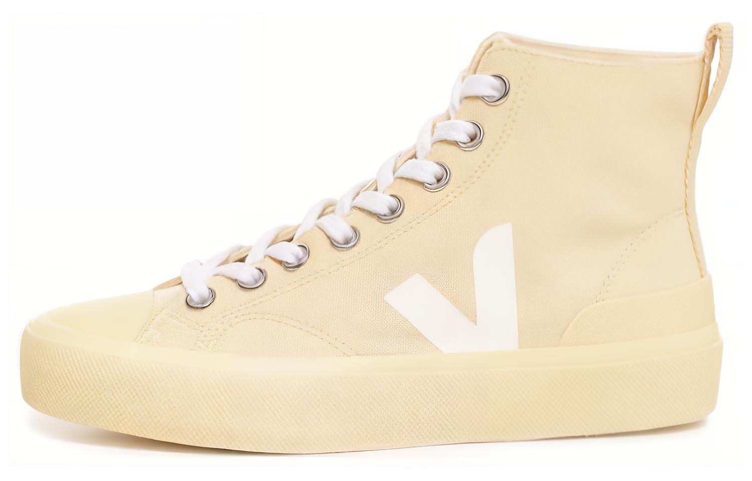 VEJA Abrasion Resistant Abrasion Resistant High top Skateboard Shoes Unisex Yellow