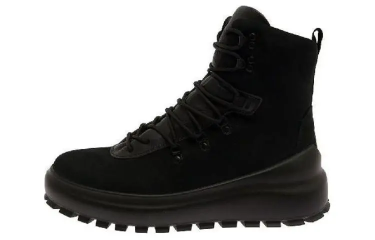 STONE ISLAND Lace Up Ankle Boots Black