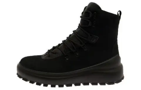 STONE ISLAND Lace Up Ankle Boots Black