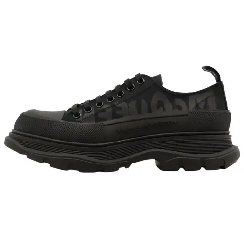 Alexander McQueen Tread Slick Low Lace Up Black