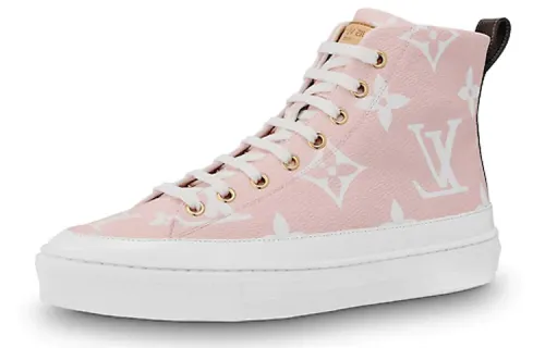 LOUIS VUITTON Lv Stellar Sneaker Boot 'Pink Blue' Women's