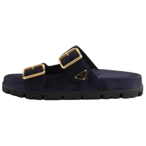 PRADA Slide Slippers Women's Blue
