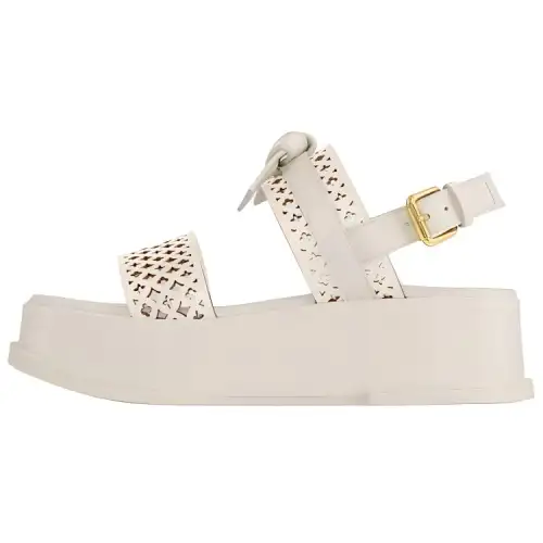 LOUIS VUITTON Maya One Strap Sandals Women's White