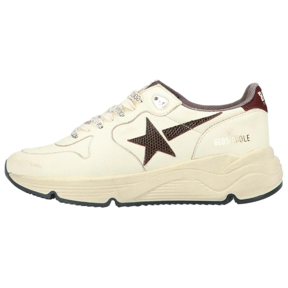 Женские кроссовки Golden Goose Running Sole (бежевые)