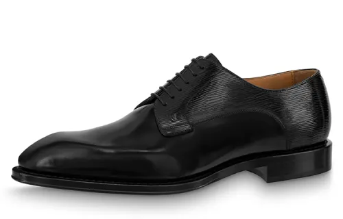 LOUIS VUITTON Kensington Cow Leather Men's Casual Shoes Men's Black
