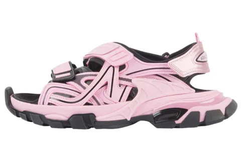Balenciaga Track Sandal 'Neon Pink Black' Women's