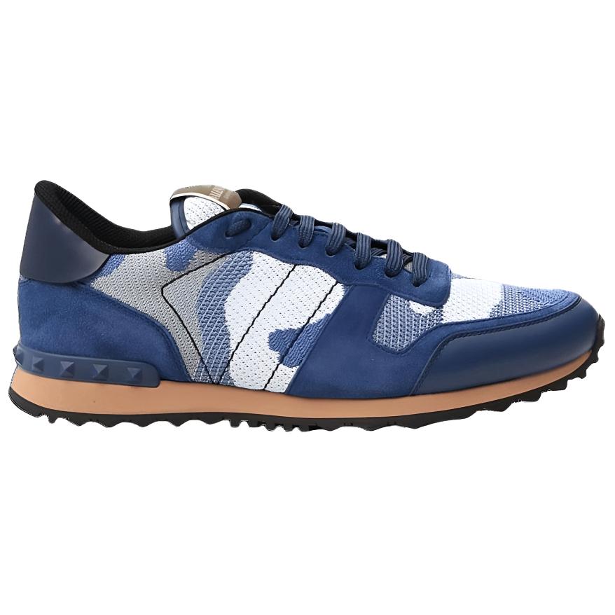 Мужские кеды Valentino Rockrunner (синий) — фото 2