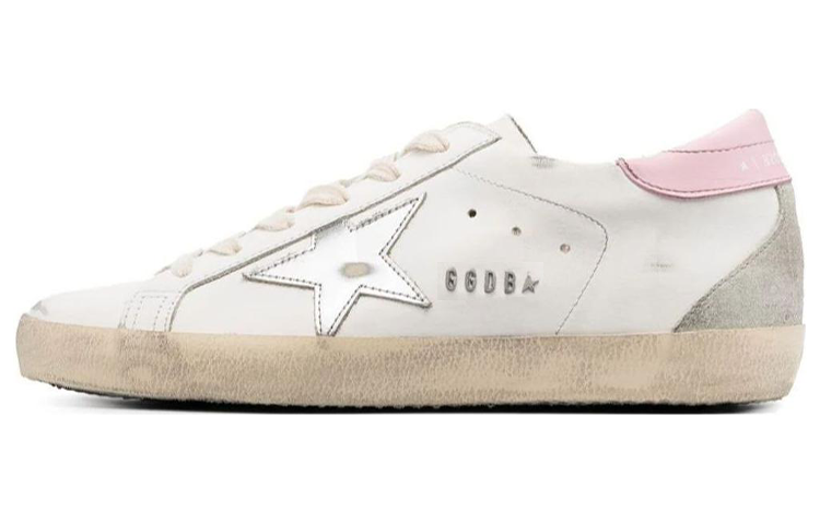 Женские кеды Golden Golden Goose Super-Star (бело-серебристые)