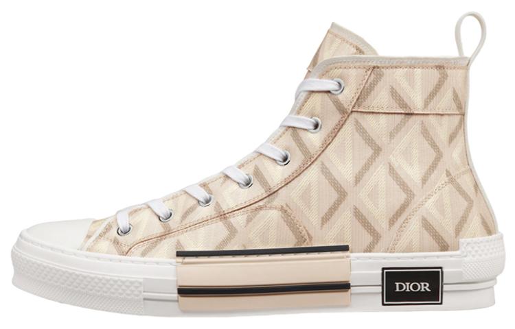 DIOR Dior B23 comfortable high-top fashion sneakers men's natural color
