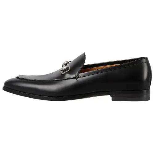 GUCCI Horsebit Leather Loafers Men's Black