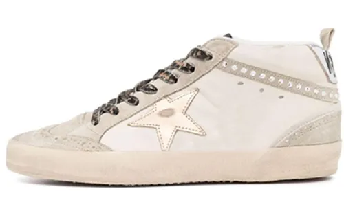 Golden Goose Swarovski X Golden Goose Women's Mid Star 'Beige Leopard Laces'
