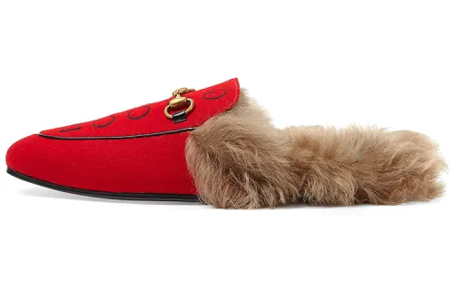 GUCCI 2015 Re Edition Princetown Closed Toe Slippers Women's