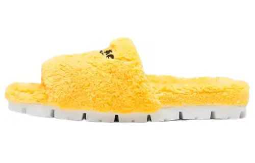 PRADA Women's Terry Cloth Slide 'Yellow'