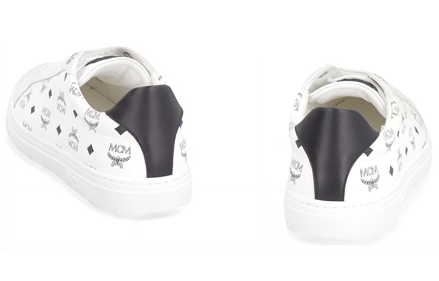 MCM Terrain Stylish Skateboarding Shoes Women's White Black