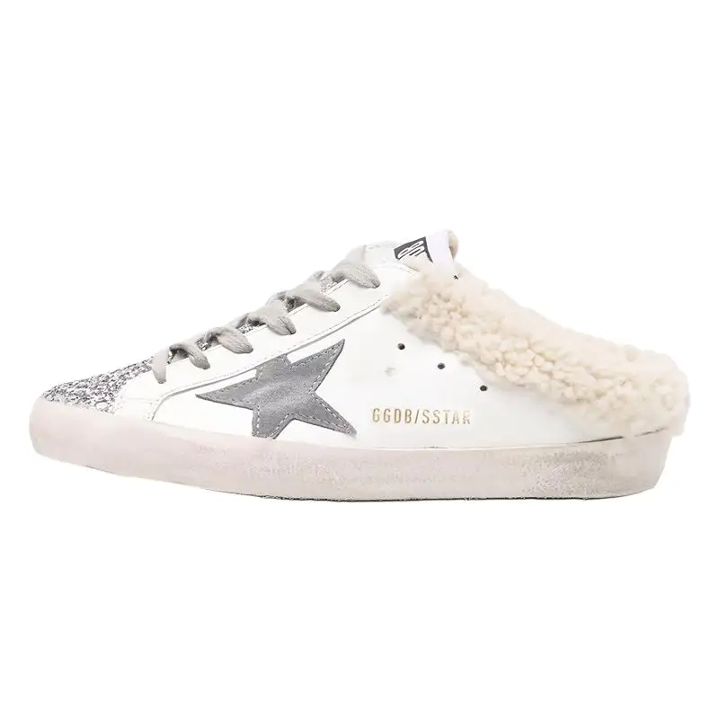 Golden Goose Super Star Sabot Leather Casual Shoes Women's White