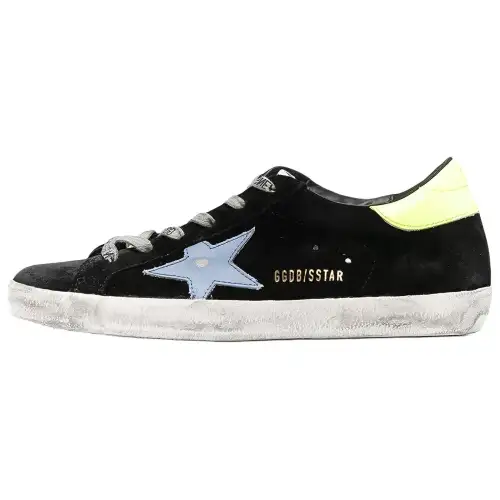 Golden Goose Super Star Low top Stylish Skateboarding Shoes Women's Black