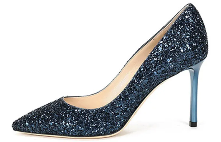 Jimmy Choo Romy Slim Heel High Heels Women's Blue