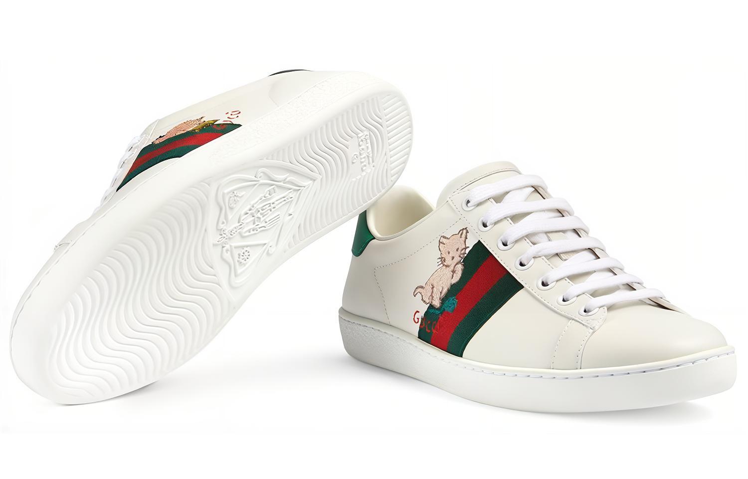 Женские кеды Gucci ACE (белые) — фото 4
