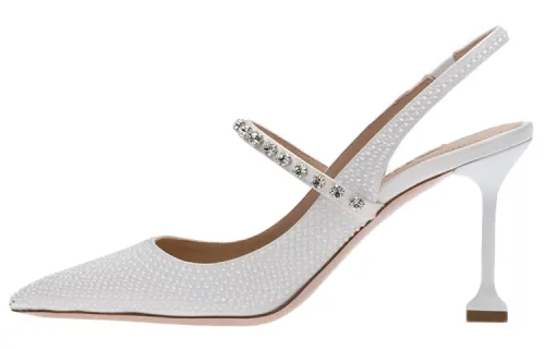 MIU MIU Satin Sling-back 105mm Pumps