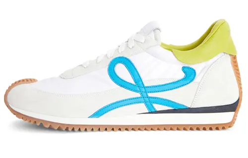 LOEWE Flow Runner Leather, Nylon Low top Casual Shoes Men's White