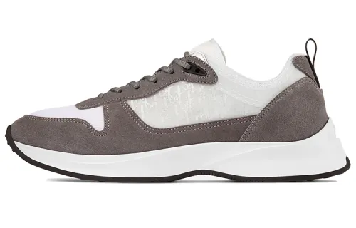 DIOR B25 Mesh, Textile Low top Casual Shoes Men's Gray