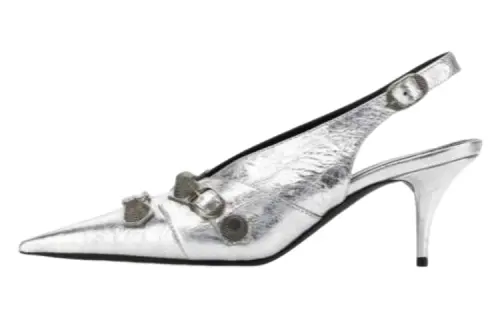 Balenciaga Knife Slim Heel High Heels Women's Silver