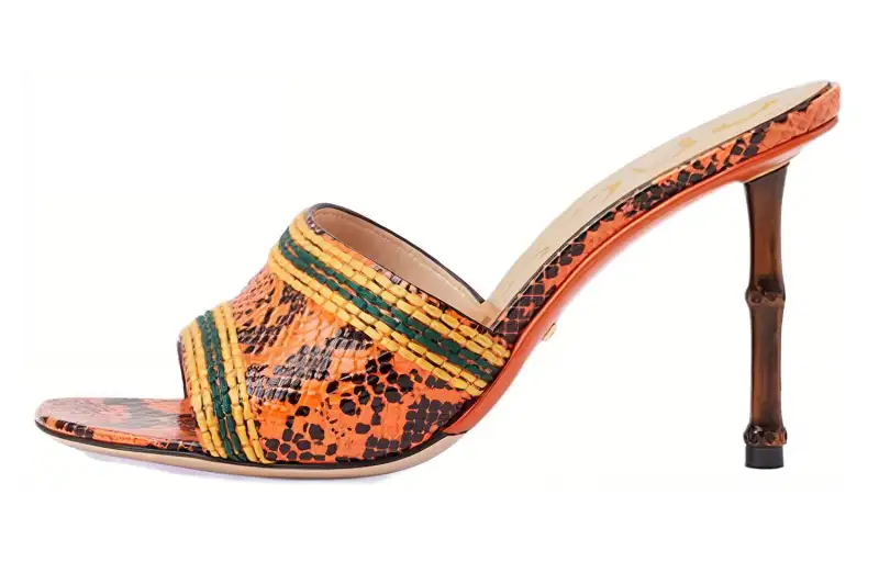 GUCCI Slide Slippers Women's Orange