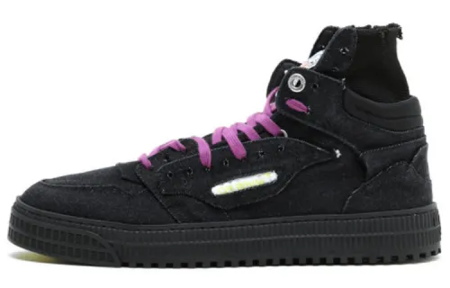 OFF WHITE Off Court High Top Sneakers /Purple