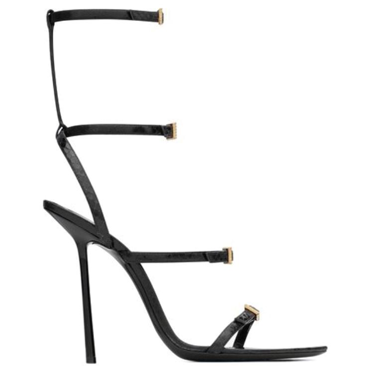 SAINT LAURENT NUIT One Strap Sandals 11.5cm Women's Black