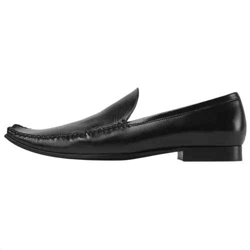 Bottega Veneta Uma Calfskin Loafers Women's Black
