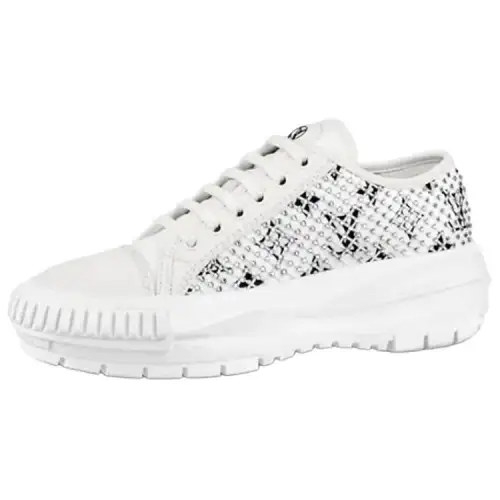 LOUIS VUITTON Lv Squad Sneakers 'White With Crystal Monogram' Women's