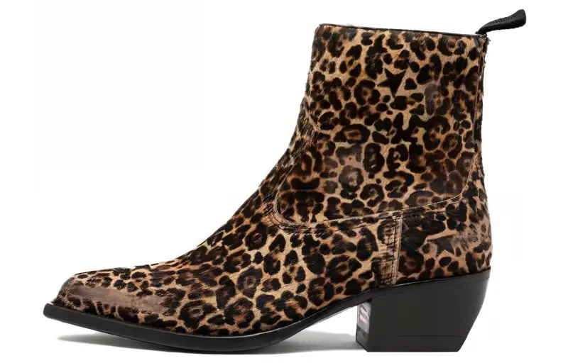 Golden Goose Leopard-print 50mm Distressed Boots