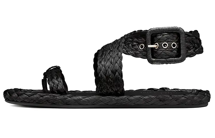 DIOR One Strap Sandals Women's Black