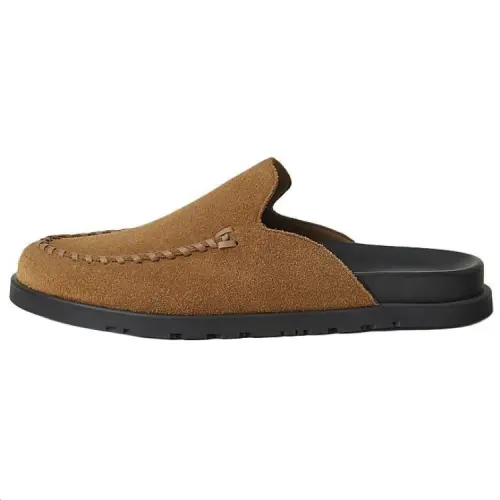 HERMES Closed Toe Slippers Men's Brown