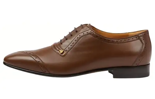 Gucci Brogue Lace Up Shoe 'Brown'