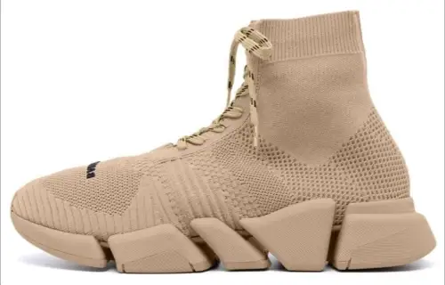 Balenciaga Speed 2.0 Lace Up Beige Women's