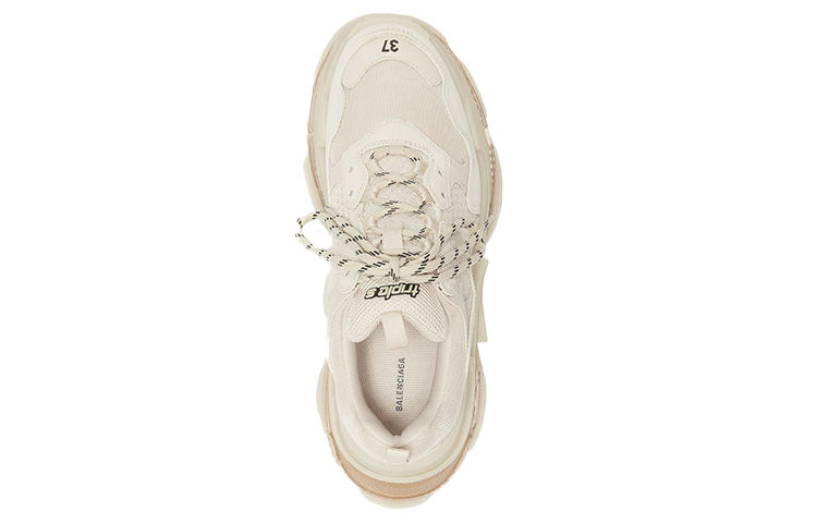 Женские кроссовки Balenciaga Triple S (бежевые) — фото 3